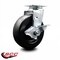 Service Caster 6 Inch Polyolefin Swivel Caster with Ball Bearing and Brake SCC SCC-20S620-POB-TLB - alternate 4